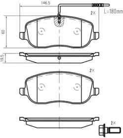 Комплект тормозных колодок, дисковый тормоз VEMA купить
