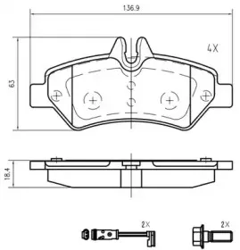 Комплект тормозных колодок, дисковый тормоз VEMA купить