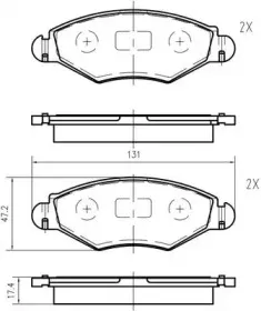 Комплект тормозных колодок, дисковый тормоз VEMA купить