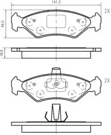 Комплект тормозных колодок, дисковый тормоз VEMA купить