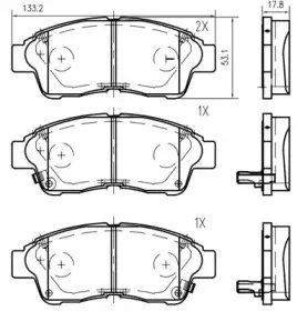 Комплект тормозных колодок, дисковый тормоз VEMA купить