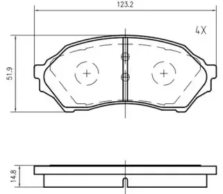 Комплект тормозных колодок, дисковый тормоз VEMA купить