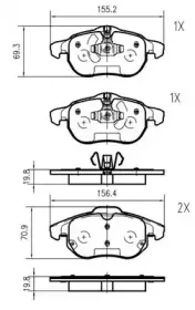Комплект тормозных колодок, дисковый тормоз VEMA купить