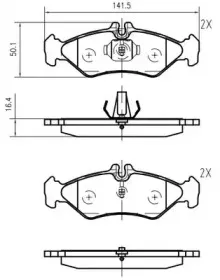 Комплект тормозных колодок, дисковый тормоз VEMA купить