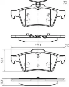 Комплект тормозных колодок, дисковый тормоз VEMA купить