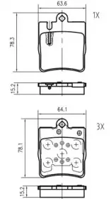 Комплект тормозных колодок, дисковый тормоз VEMA купить