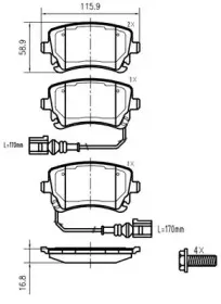 Комплект тормозных колодок, дисковый тормоз VEMA купить