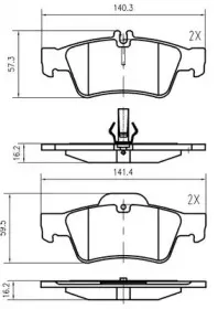 Комплект тормозных колодок, дисковый тормоз VEMA купить