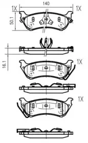 Комплект тормозных колодок, дисковый тормоз VEMA купить
