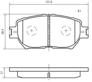 Комплект тормозных колодок, дисковый тормоз VEMA купить