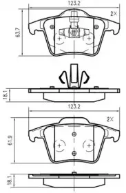 Комплект тормозных колодок, дисковый тормоз VEMA купить