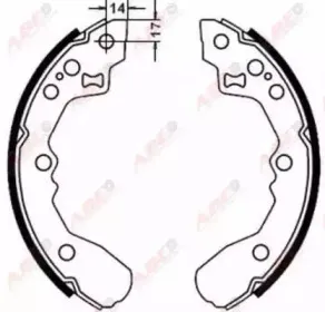 Комплект тормозных колодок ABE купить