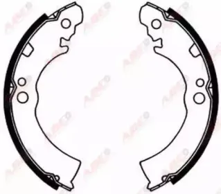 Комплект тормозных колодок ABE купить