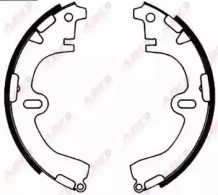 Комплект тормозных колодок ABE купить