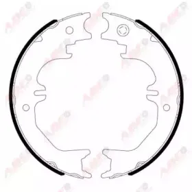 Комплект тормозных колодок, стояночная тормозная система ABE купить