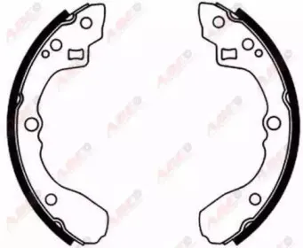 Комплект тормозных колодок ABE купить