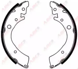 Комплект тормозных колодок ABE купить