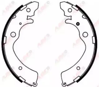 Комплект тормозных колодок ABE купить