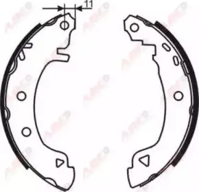 Комплект тормозных колодок ABE купить