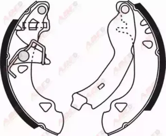 Комплект тормозных колодок ABE купить