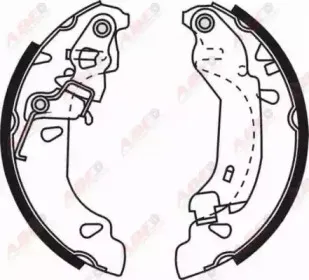 Комплект тормозных колодок ABE купить