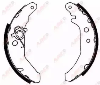 Комплект тормозных колодок ABE купить