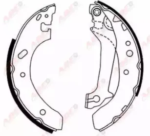 Комплект тормозных колодок ABE купить