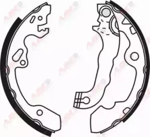 Комплект тормозных колодок ABE купить