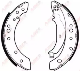 Комплект тормозных колодок ABE купить