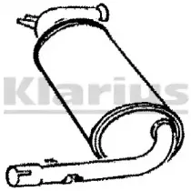 Средний глушитель выхлопных газов KLARIUS купить