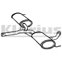 Средний глушитель выхлопных газов KLARIUS купить