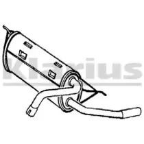 Глушитель выхлопных газов конечный KLARIUS купить