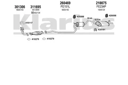 Система выпуска ОГ KLARIUS купить