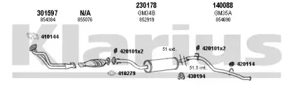 Система выпуска ОГ KLARIUS купить