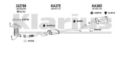 Система выпуска ОГ KLARIUS купить