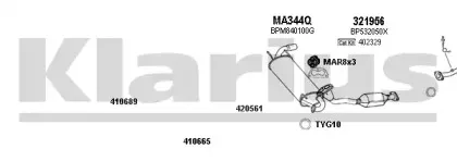 Система выпуска ОГ KLARIUS купить