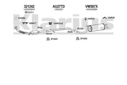 Система выпуска ОГ KLARIUS купить