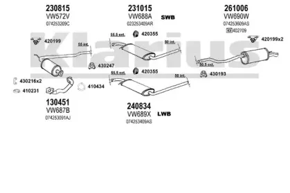 Система выпуска ОГ KLARIUS купить