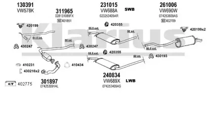 Система выпуска ОГ KLARIUS купить