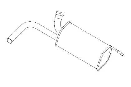 Средний глушитель выхлопных газов KLARIUS купить