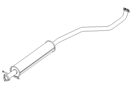 Средний глушитель выхлопных газов KLARIUS купить