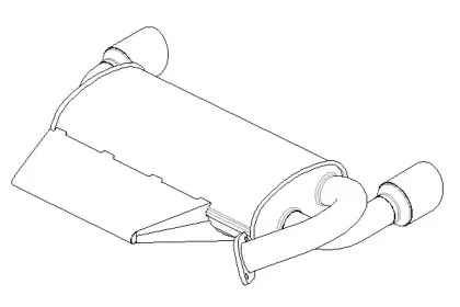 Глушитель выхлопных газов конечный KLARIUS купить