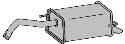 Глушитель выхлопных газов конечный KLARIUS купить