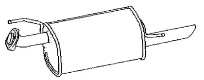 Глушитель выхлопных газов конечный KLARIUS купить