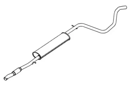 Средний глушитель выхлопных газов KLARIUS купить