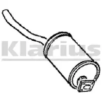 Глушитель выхлопных газов конечный KLARIUS купить