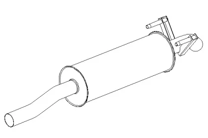 Глушитель выхлопных газов конечный KLARIUS купить