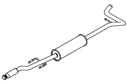 Средний глушитель выхлопных газов KLARIUS купить