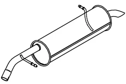 Глушитель выхлопных газов конечный KLARIUS купить