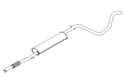 Средний глушитель выхлопных газов KLARIUS купить